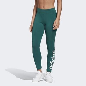 Adidas Performance Essentials Linear Leggings Green Sz: XS